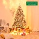 thumbnail image 2 of Árbol de Navidad Happygrill, nieve artificial preiluminada de 6 pies, 2 of 8