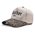 thumbnail image 5 of Helii Mother Embroidered Baseball Cap Retro Two Tone Trucker Hat, Adjustable Snapback Dad Hat Cotton Blend Summer Sun Cap for Women Men Outdoor Casual Wear Khaki,A, 5 of 7