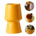 thumbnail image 5 of LEORX Yellow Ceramic Vase for Home Use Elegant Design for Flower Arrangement and Storage, 5 of 8