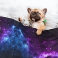 thumbnail image 2 of Flannel Throw Dog Blanket Universe Nebula Galaxy Soft Warm Print Pet Blankets for Small Dog Cat Puppy, 2 of 7