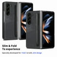 thumbnail image 4 of TECH CIRCLE Case for Samsung Galaxy Z Fold 5 2023 7.6", Premium Leather Hard Plastic Protective Sturdy Cover Case with S Pen Holder, Black, 4 of 9