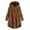 Yellow, variant on WILLBEST Top Coat Trench Coat Women Long Flannel Plaid Women Plus Size Button Tops Hooded Loose Cardigan Wool Coat Winter Jacket