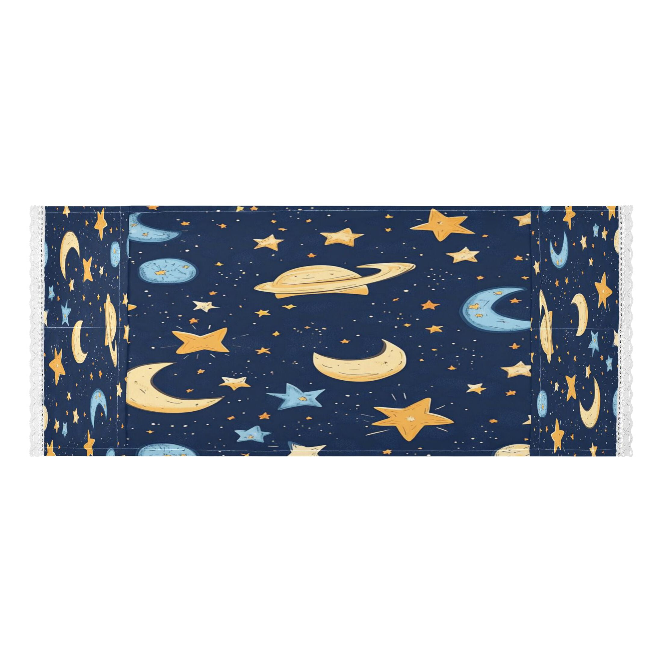 Cartoon Starry SkyWasher and Dryer Covers Dust-Proof and Oil Resistant Fridge Cover with 4 Storage Pockets Washing Machine Top Cover for Laundry Kitchen Home 51.2 x 22 In