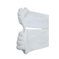 thumbnail image 3 of Luniquz Sports GYM Five Toe Separator Socks Alignment Pain Health Massage Socks, Prevent Foot Cramps, One Pair（White）, 3 of 5