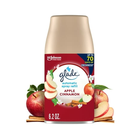 Glade Automatic Spray Refill, Air Freshener, Apple Cinnamon, 6.2 oz