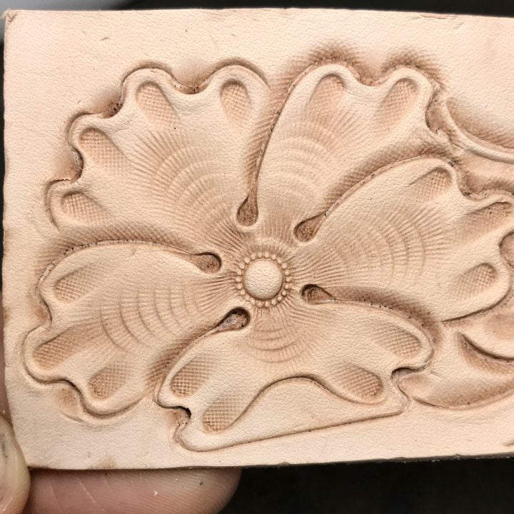 Leather Stamping Tool Kit Stripe Petal Pattern Design Working Making Carving DIY 