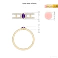 thumbnail image 4 of ANGARA Natural Marquise Amethyst Parallel Split Shank Ring with Accents in 14K Yellow Gold for Women (Size-5x2.5mm) | February Birthstone, Anniversary, Jewelry Gift for Women | Natural Amethyst Ring, 4 of 8
