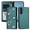 Darkgreen, variant on Decase for Samsung Galaxy A26 5G Shockproof Phone Case,Rhinestone Heart Flower Pearl PU Leather Card Holder Wallet Cover,Folio Flip Magnetic Closure Card Slots Cover,Rosegold