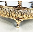 thumbnail image 6 of 13 Inches Gold Round Mirror Cake Stand with Crystals Metal Pedestal Holder for Wedding Party Dessert Display, 6 of 8