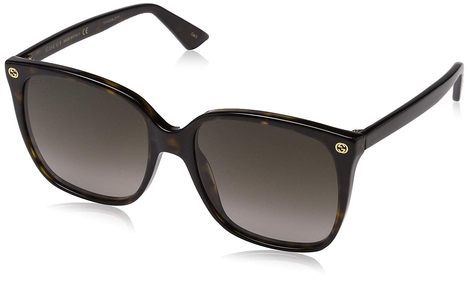 Gucci - Gucci GG0022S Designer Sunglasses Lens 57 mm - Walmart.com ...