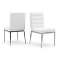 thumbnail image 4 of Furniture of America Villanueva 5-Piece Metal Dining Table Set in Chrome, 4 of 7