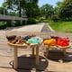 thumbnail image 2 of Mesa de picnic plegable de madera Mesa de picnic plegable de madera para exteriores con botellero, 2 of 4