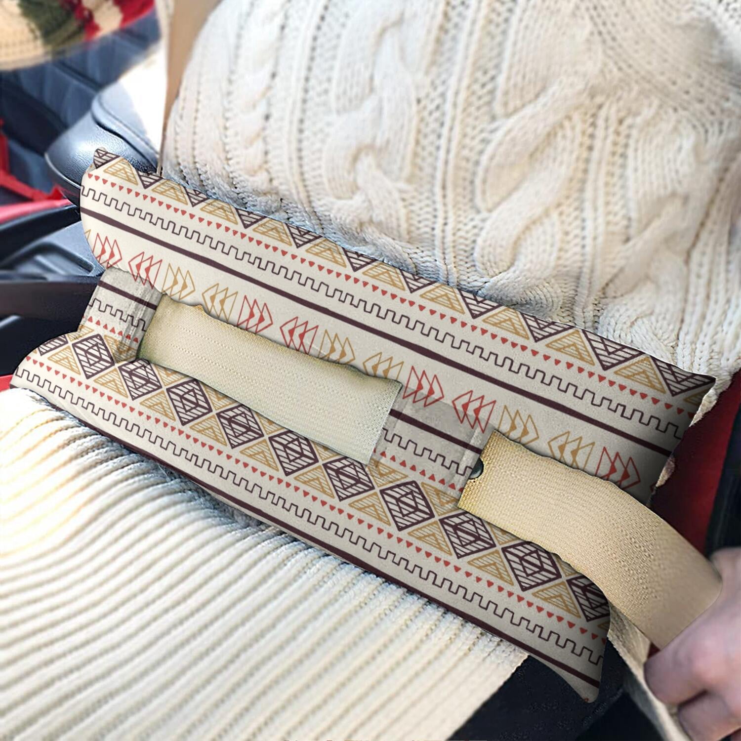 Post-Hysterectomy Seat Belt Pillow Abdominal Protection Cushion (Ethnic)