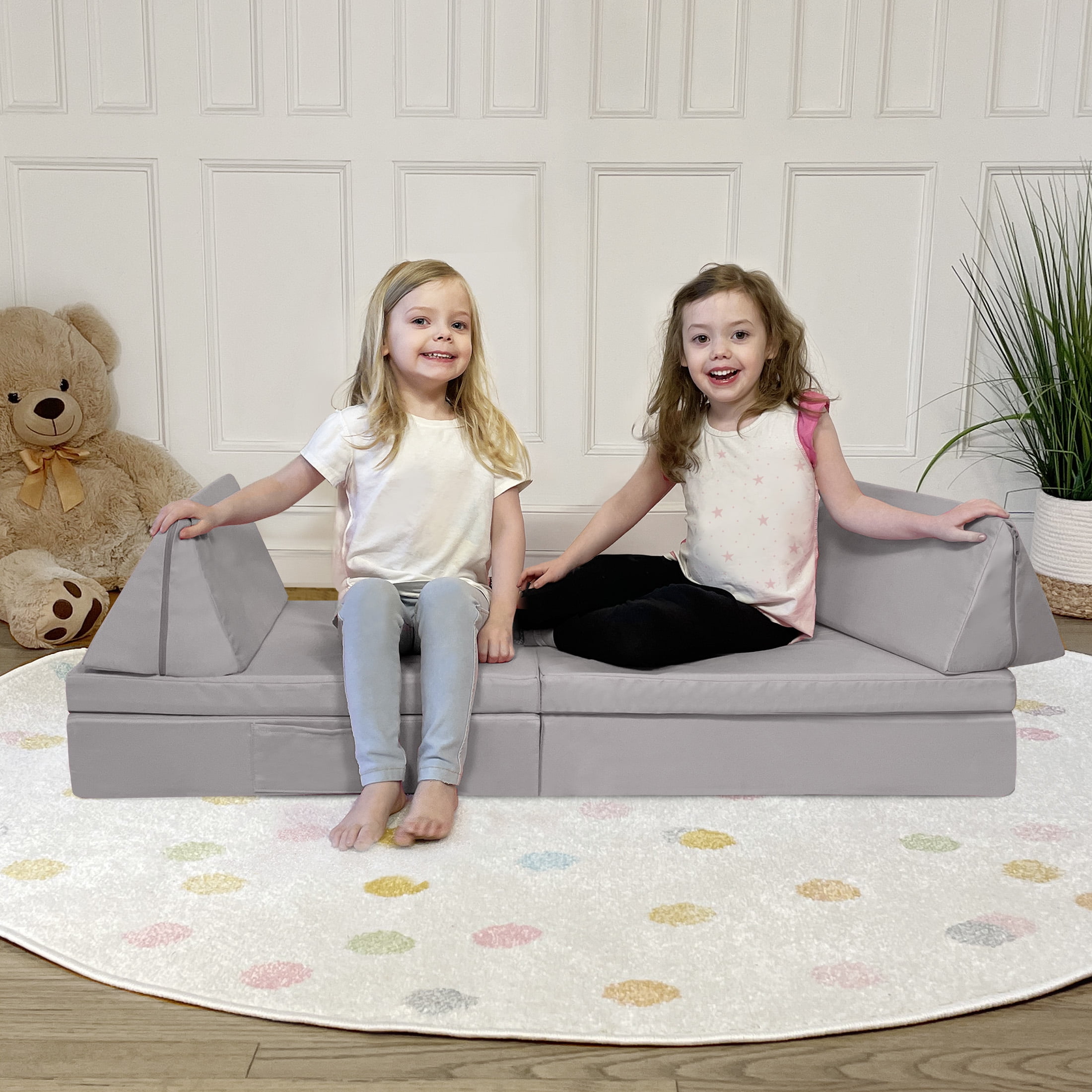 Imaginarium Kids Junior Play Couch, Dark Gray