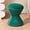 Green, variant on Multifunction Velvet Ottoman, Upholstered Vanity Stool Chair, Sturdy Round Footstool for Makeup, Living Room, Bedroom, Entryway (Light Gray)