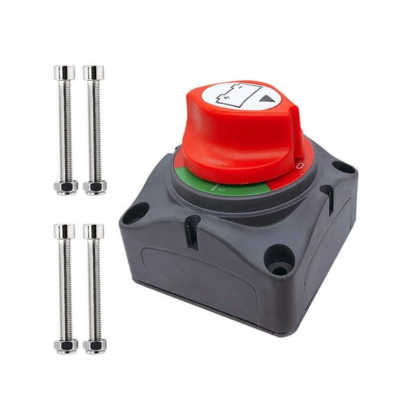 Battery Circuit Breaker Battery Isolator Switch, Waterproof Battery Disconnect Switch Battery Isolator Switch for Cars, Boats, Vehicles