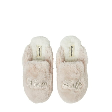 Dearfoams Women's Mom Life Novelty Scuff Slippers