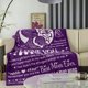 thumbnail image 3 of LHSHID Mother Blanket Warm Soft Throw Blanket Mom Gifts for Mothers Day Birthday Gifts for Mom from Daughter Son I Love You Mom(Grey) 50x60in, 3 of 6