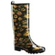 thumbnail image 1 of HISEA Botas de Lluvia Coloridas para Mujer, Zapatos de Jardín Antideslizantes Impermeables hasta la Rodilla, Girasol Negro, Talla 11, 1 of 7