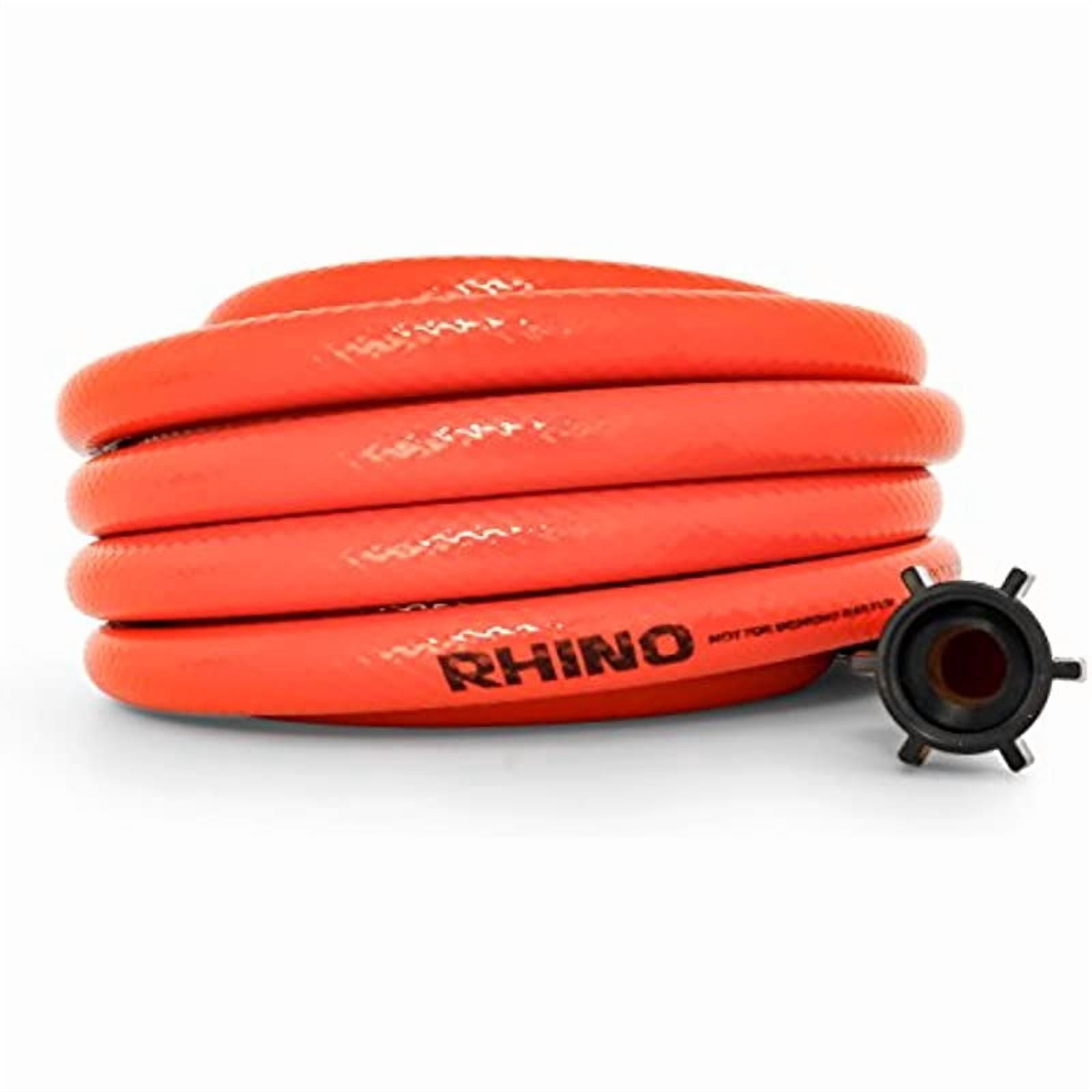Camco RhinoFLEX Gray/Black RV Water Tank Clean Out Hose, 5/8 Inch, Orange (22990)