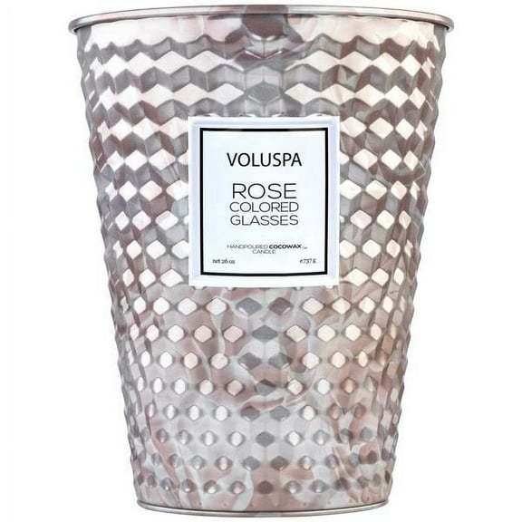 Voluspa Rose Colored Glasses 2-Wick Tin Candle 26 oz