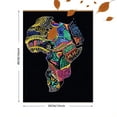 thumbnail image 3 of African Map Colorful Pattern Canvas Wall Art Print，Suitable for Living Room，Bedroom，Office，Hallway，Dining Room Decoration., 3 of 8
