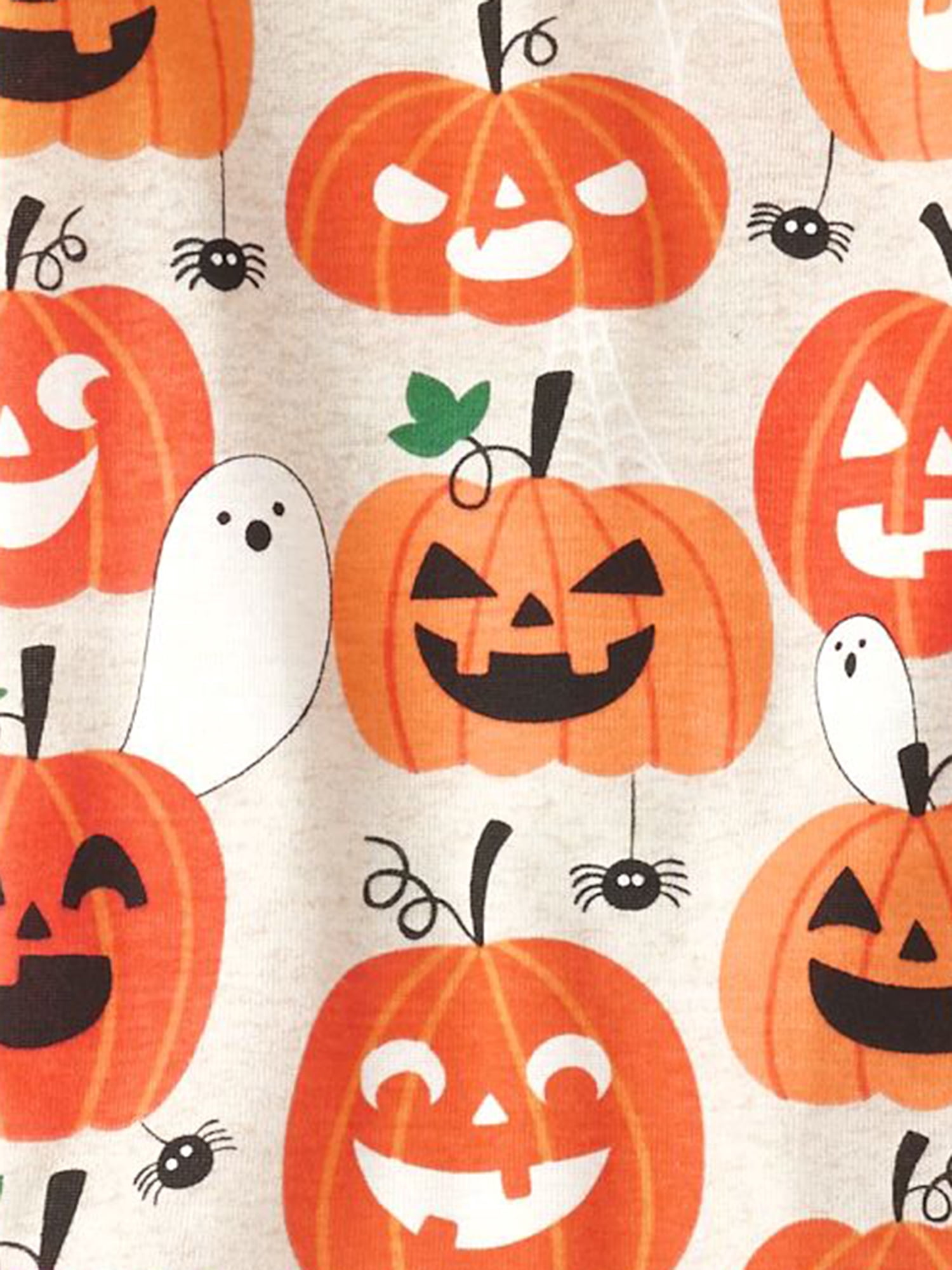 The Children's Place Baby, Toddler, & Kids Unisex Snug Fit Glow-in-the-Dark Pumpkin Cotton Pajamas, Sizes NB-16