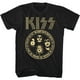 thumbnail image 1 of Kiss - Camiseta Círculo de Algodón para Adultos Unisex (Negro), 1 of 2