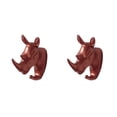 thumbnail image 1 of Billuyoard Animal Wall Hanger Hanging Hook Decor Key Resin Holder Craft Gift Clothes Ornament for Bedroom Office Corridor Oro rosa Rinoceronte 2Conjunto, 1 of 6