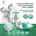 thumbnail image 6 of Doggie Dailies Pet Ear Cleaner, Tea Tree Oil, Witch Hazel and Soothing Aloe, Vet Formulated Ear Cleaner for Dogs, Gently Removes Wax and Debris, Reduces Odor, and Maintains Ear Cleanliness, 6 of 7