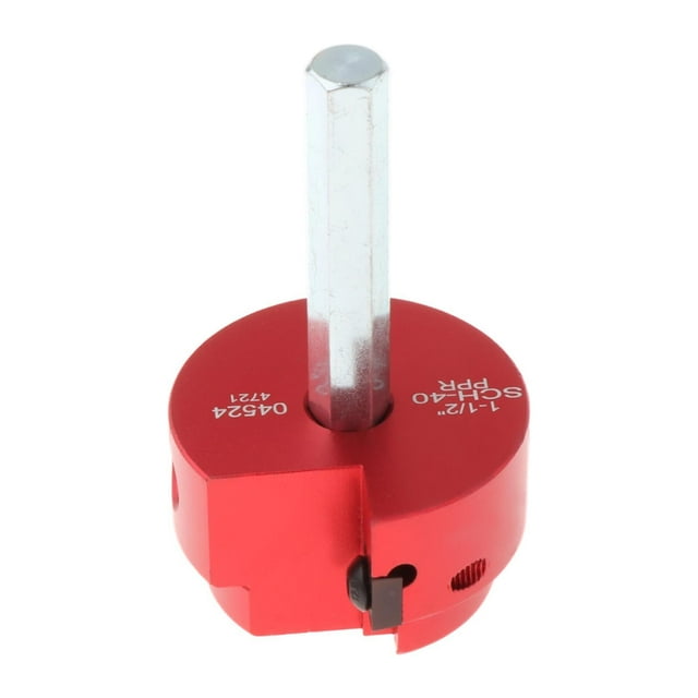 Escariador de tuberías de PVC, protector de conexiones de PVC, accesorio de taladro, escariador de conexiones de tuberías de aleación de aluminio, 15 pulgadas