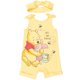 thumbnail image 1 of Mameluco y diadema con cierre a presión de Winnie the Pooh de Disney para niñas recién nacidas, color amarillo, de 0 a 3 meses, 1 of 7