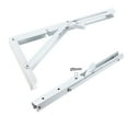 thumbnail image 3 of Uxcell Folding Bracket 16 inch 15.75'' for Table Desk Wall Mounted Support Collapsible Long Silver Tone 1pcs, 3 of 4