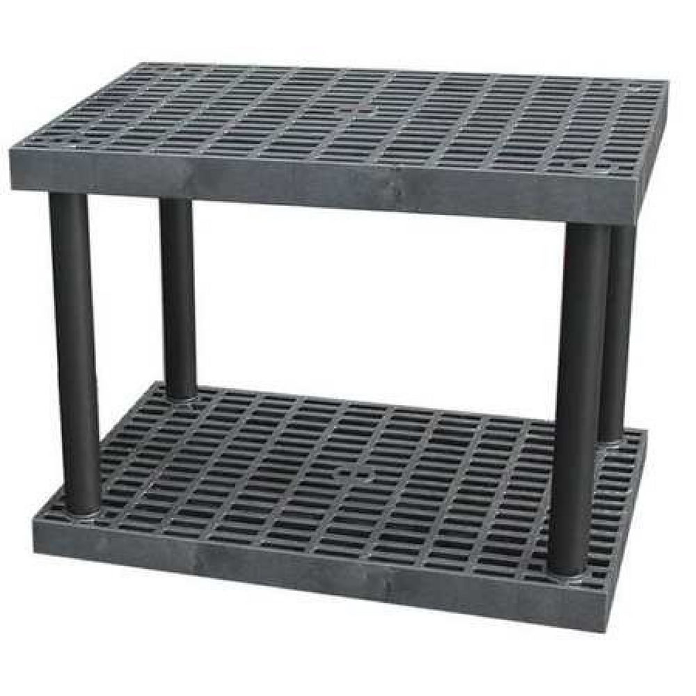STRUCTURAL PLASTICS S3624B Freestanding Plastic Shelving Unit, Open