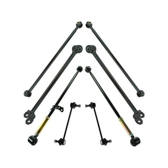 Rear Control Arm Sway Bar End Link Trailing Arm Kit 8 Piece - Compatible with 1992 - 1996 Toyota Camry 1993 1994 1995