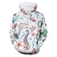 thumbnail image 2 of Gibobby Sudadera unisex con capucha para niños y niñas con estampado de animales del océano en 3D, sudadera con capucha para niñas y niños con bolsillo(Blanco, 13-14 Años), 2 of 3