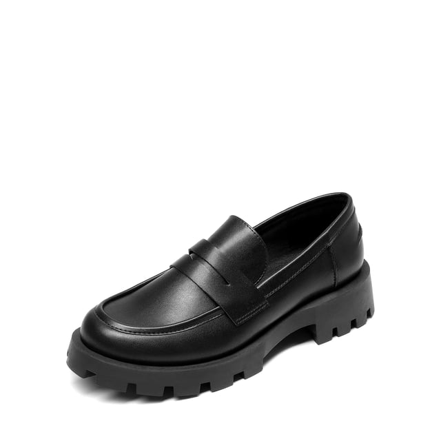 Mocasines Chunky con Suela de Tracción para Mujer Dream Pairs Negro Talla 6