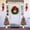 Snowman Pattern Planter, variant on 3ft 2-Pack Pre-Lit Christmas Trees, 78 Warm LEDs Elk Pattern Planter Holiday Decor