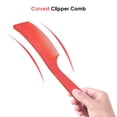 thumbnail image 2 of Peine de estilismo curvado de peluquero profesional resistente rojo Sunnimix Peine de corte de pelo profesional, 2 of 7