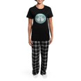 thumbnail image 4 of CafePress - Bride Sea Foam Wedding Bells Women's Dark Pajamas - Women's Short Sleeve Print T-Shirt and Pants Dark Cotton Pajama Set, 4 of 7
