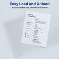 Avery Heavy Duty Plastic Document Sleeves, 12 Clear Sleeves (72611
