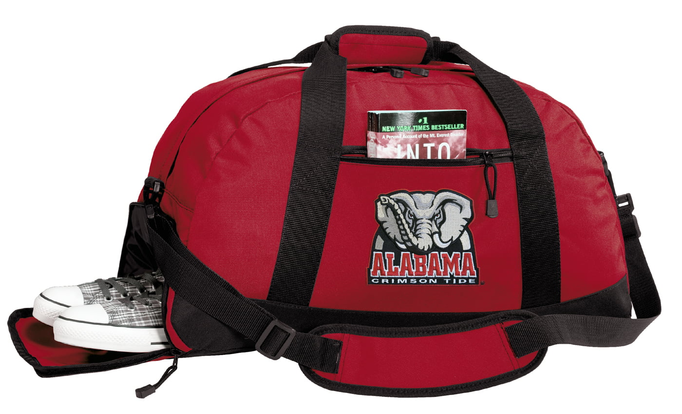 Broad Bay Alabama Gym Bags University of Alabama Duffle Bag WITH SHOE  POCKET! 
