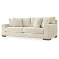 thumbnail image 4 of Benjara Magg 96 Inch Sofa, 4 Accent Pillows, Oversized Cushion, Beige Polyester, 4 of 5