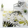 thumbnail image 2 of SAFAVIEH Skyler Bosworth Leaves Area Rug, Black/Green, 4' x 6', 2 of 9