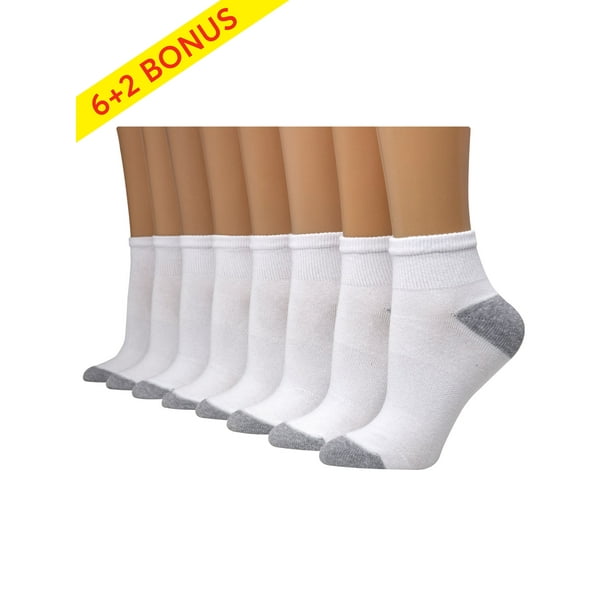 Download Hanes - Hanes Womens' Sport Cool Comfort Ankle Socks, 6+2 ...
