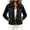 Black, variant on Women's Denim Cropped Jackets Long Sleeve Basic Classic Soft Stretch Fit Versatile Button Down Crop Jean Shacket with Pockets