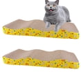 thumbnail image 1 of Tapis de Grattage pour Chat, Grattoir Réversible en Carton Grand Canapé-Lit Moderne avec Cataire (Pack de 2), 1 of 5