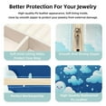 thumbnail image 3 of Cloud Travel Portable Decorative Box - Square Jewelry Storage and Organizer Box for Rings, Earrings, Necklaces, and Bracelets - Suitable for Girls and Women - Necklace Organizer Box, 3 of 6