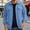 Blue-1, variant on Shirt Jacket for Men Long Sleeve Button Down Notch Collar Jacquard Relaxed Fit Casual Work Shirts with Chest Pockets
