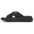 thumbnail image 2 of FitFlop Womens F Mode Leather Flatform Cross Leather Sandals, 2 of 4